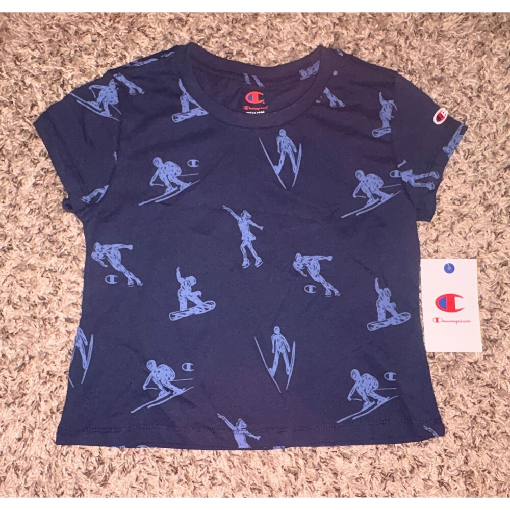 Champion Champion Girls Olympic Graphic Baby Tee M 10/12 NWT